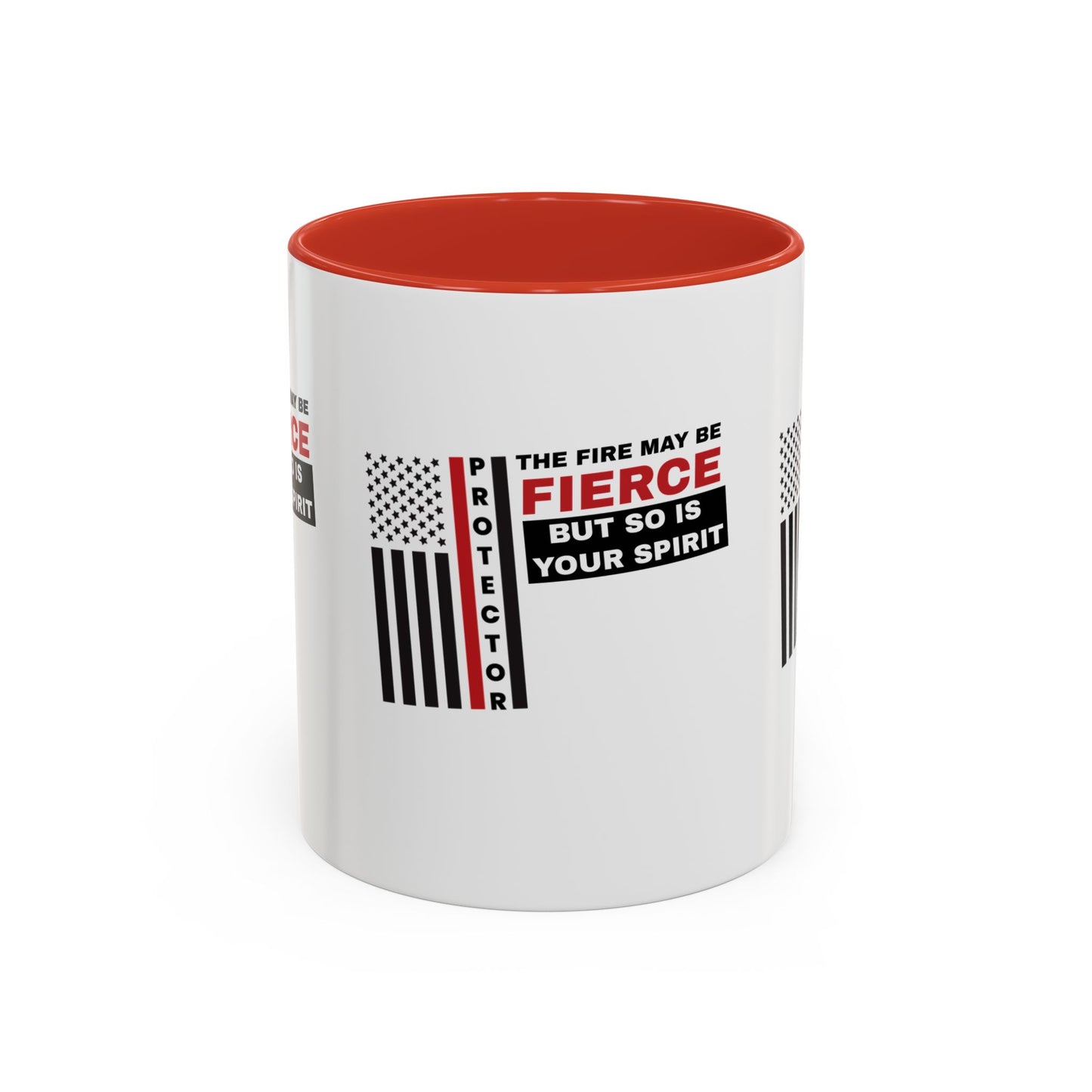 Firefighter Accent Coffee Mug – The fire may be fierce, but so is your spirit