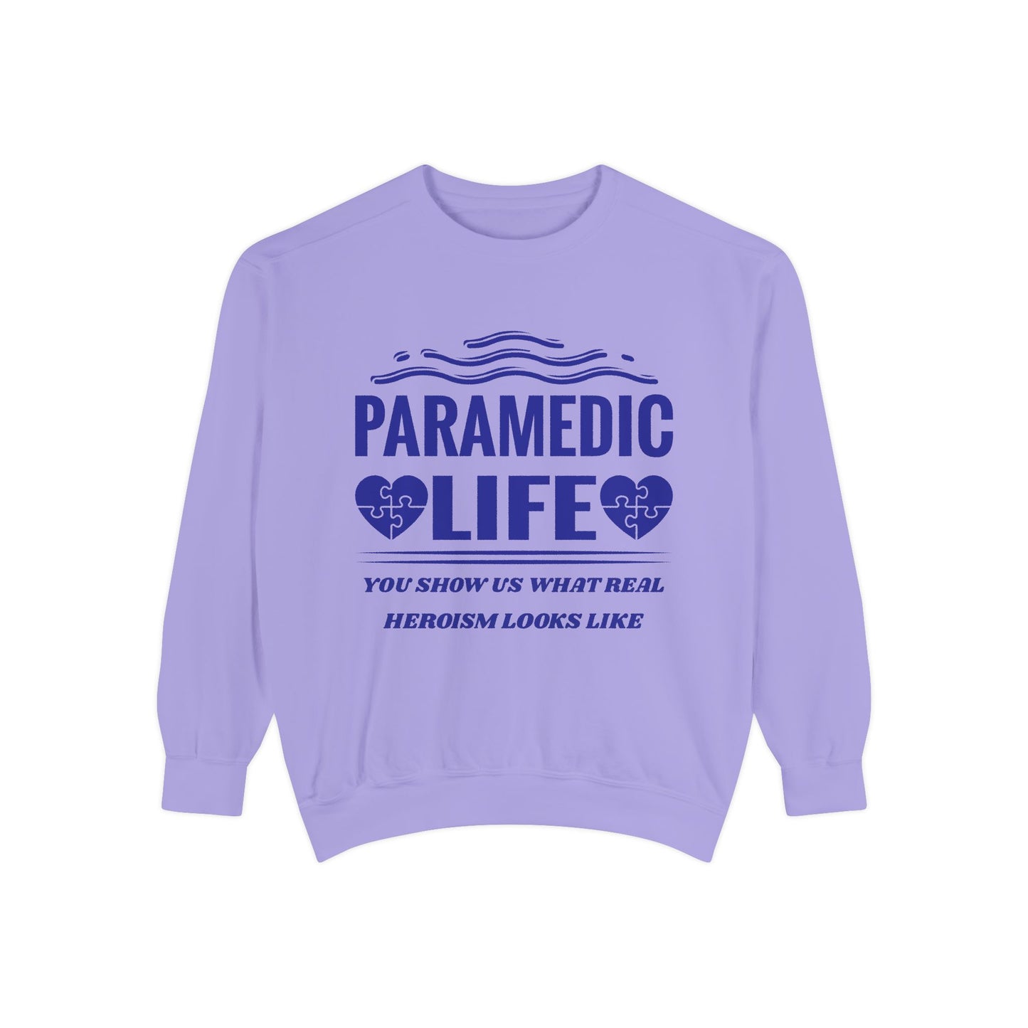 EMS Unisex Garment-Dyed Sweatshirt –You show us what real heroism looks like
