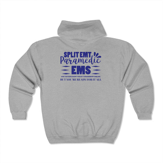 EMS Unisex Full Zip Hooded Sweatshirt – You never know what tomorrow holds, but you’re ready for it all