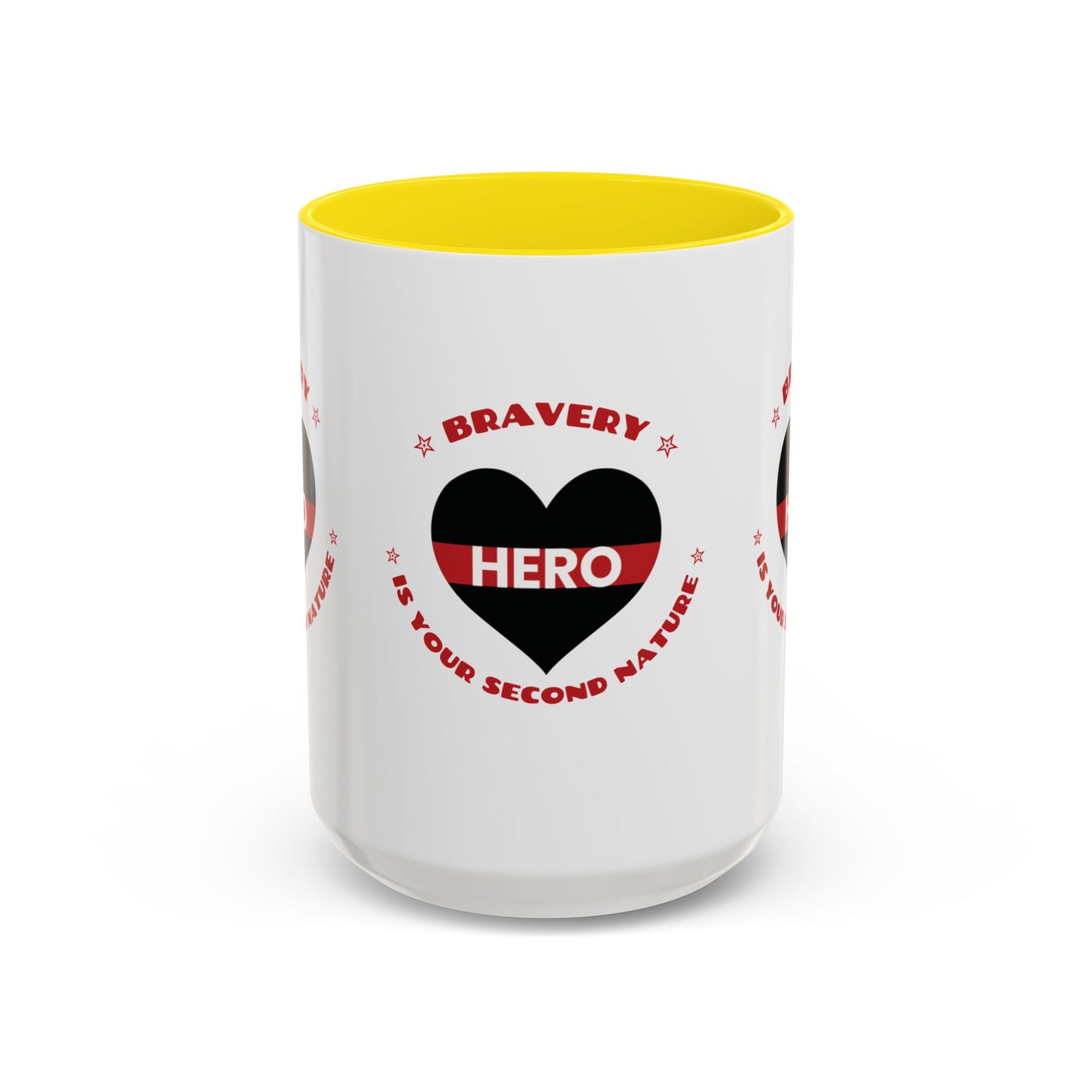 Firefighter Accent Coffee Mug – Bravery is your second nature