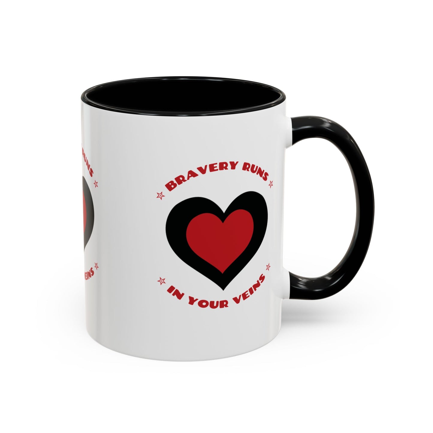 Firefighter Accent Coffee Mug – Bravery runs in your veins