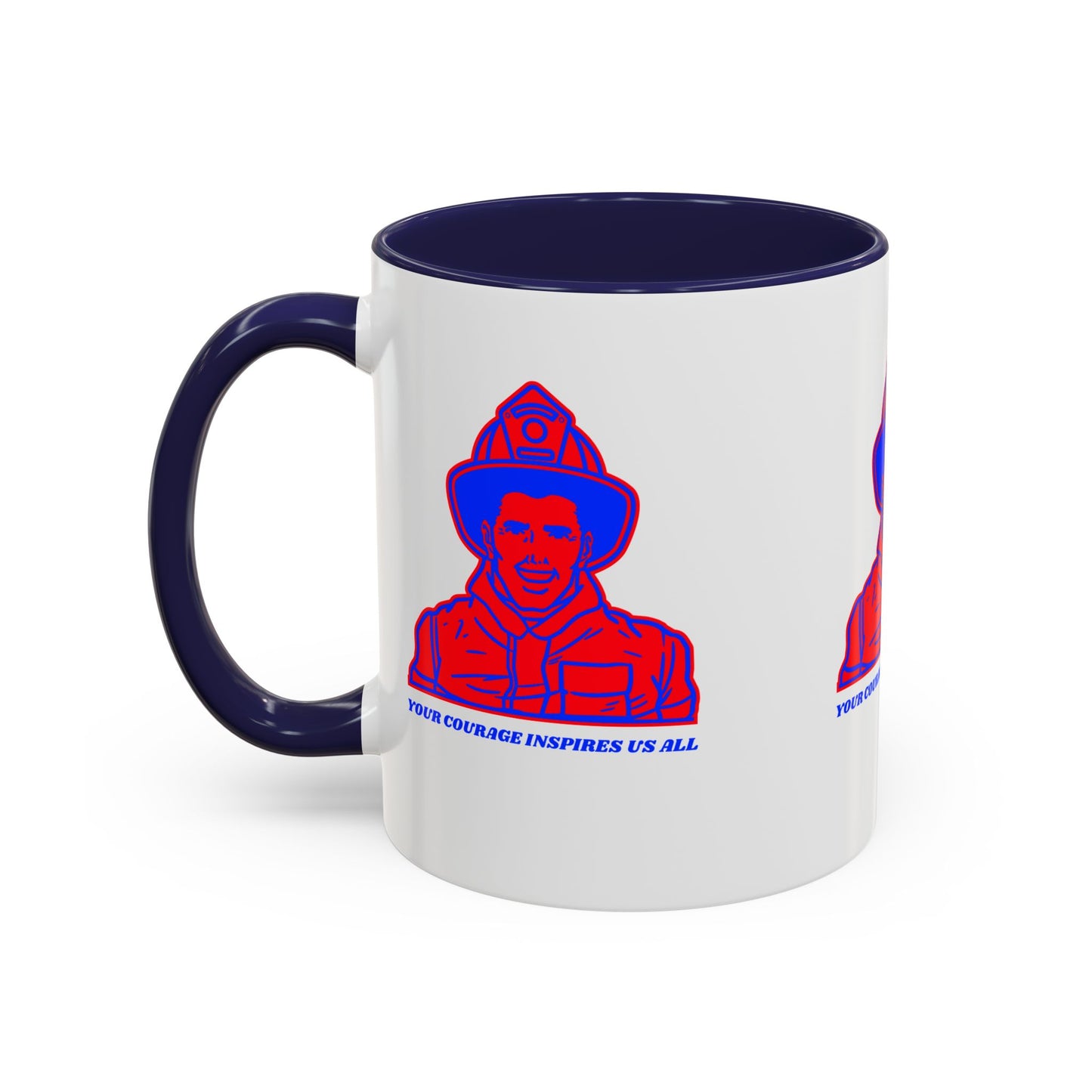 Firefighter Accent Coffee Mug – Your courage inspires us all