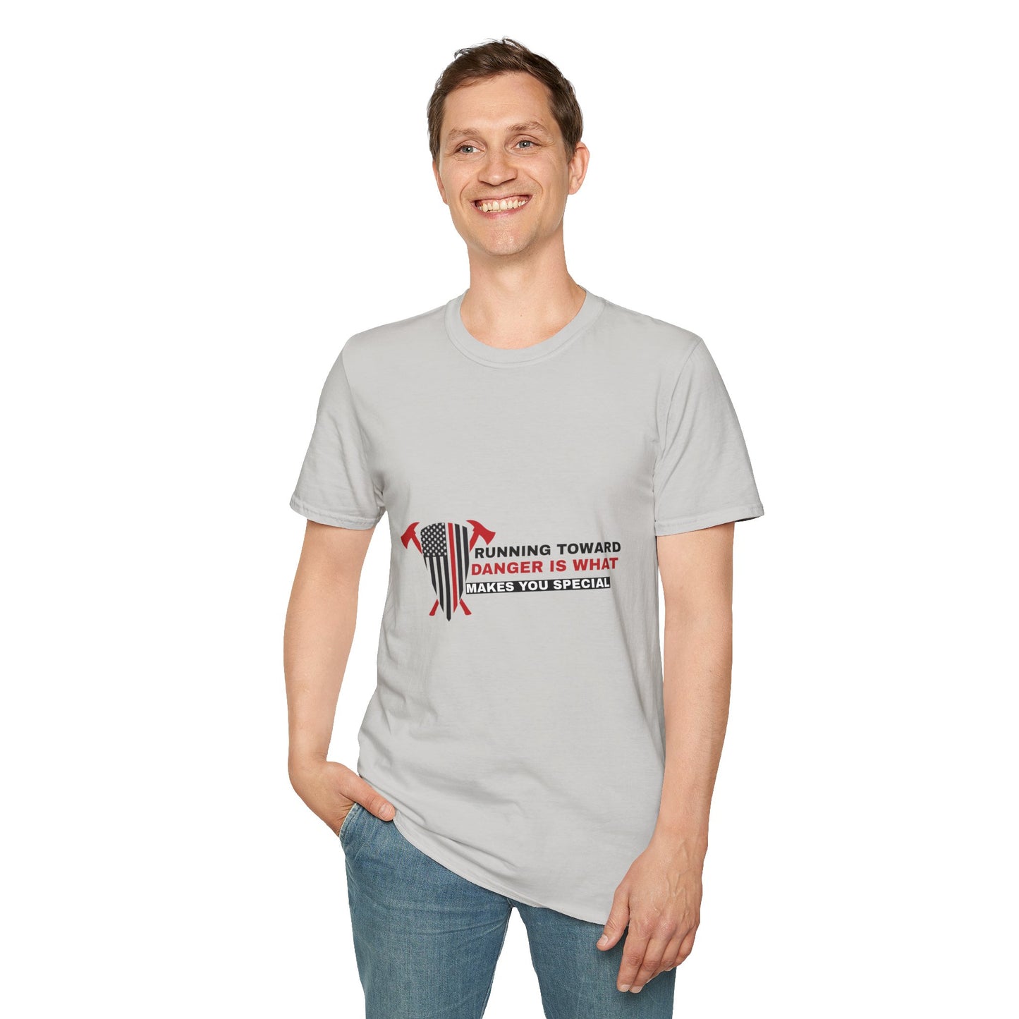 Firefighter Softstyle T-Shirt – Running toward danger is what makes you special