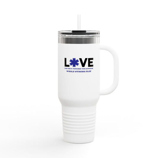 EMS Insulated Travel Mug, 40oz - You run toward the danger, while others flee