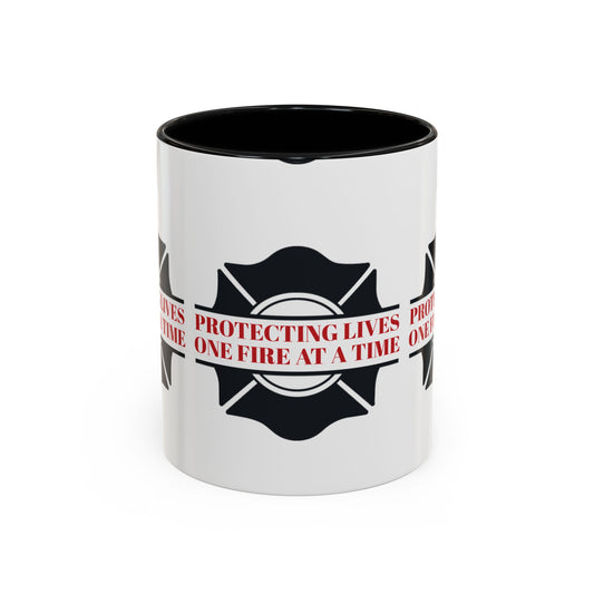 Firefighter Accent Coffee Mug – Protecting lives, one fire at a time