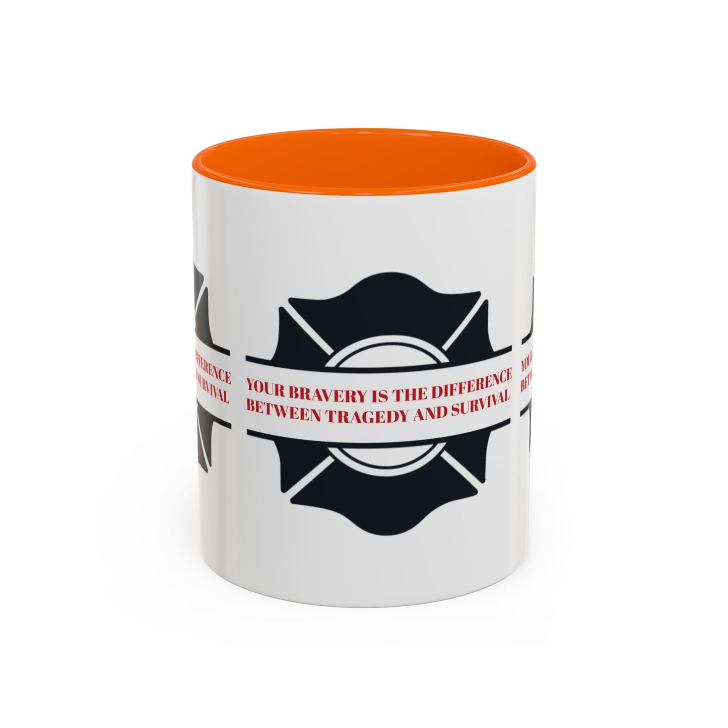 Firefighter Accent Coffee Mug – Your bravery is the difference between tragedy and survival