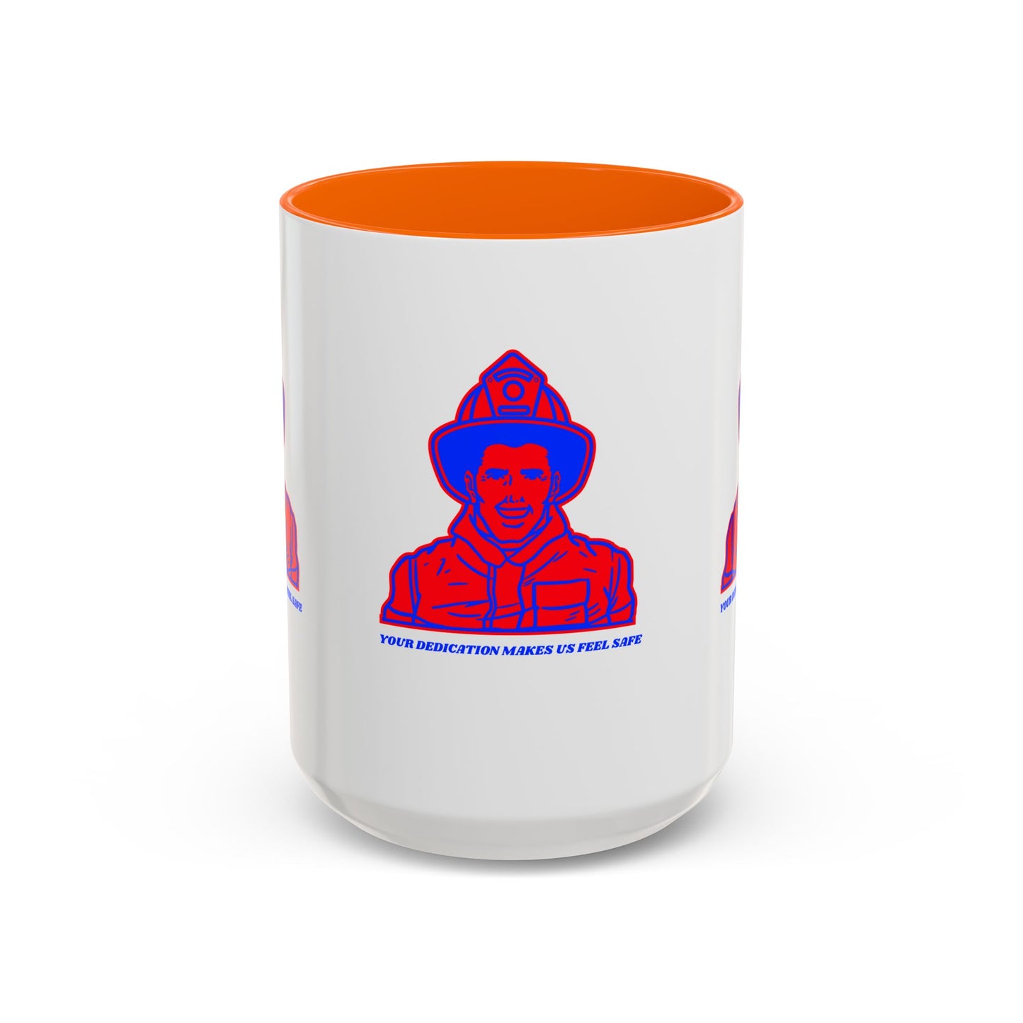 Firefighter Accent Coffee Mug – Your dedication makes us feel safe