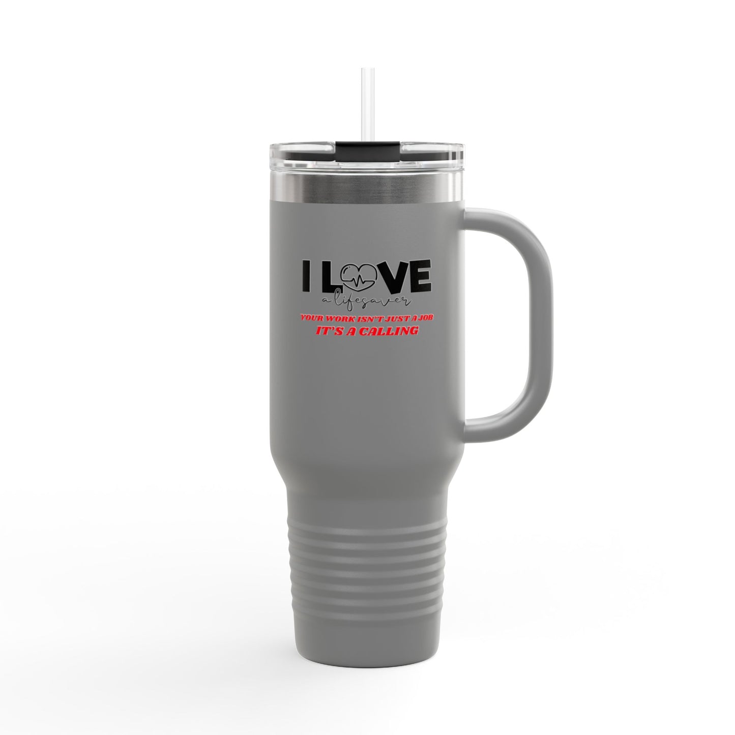 EMS Insulated Travel Mug, 40oz - Your work isn’t just a job, it’s a calling