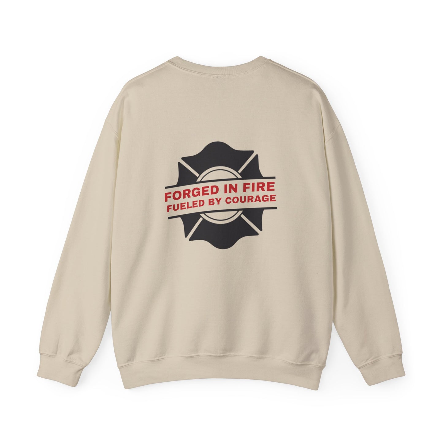 Firefighter Unisex Heavy Blend Crewneck Sweatshirt – Forged in fire, fueled by courage
