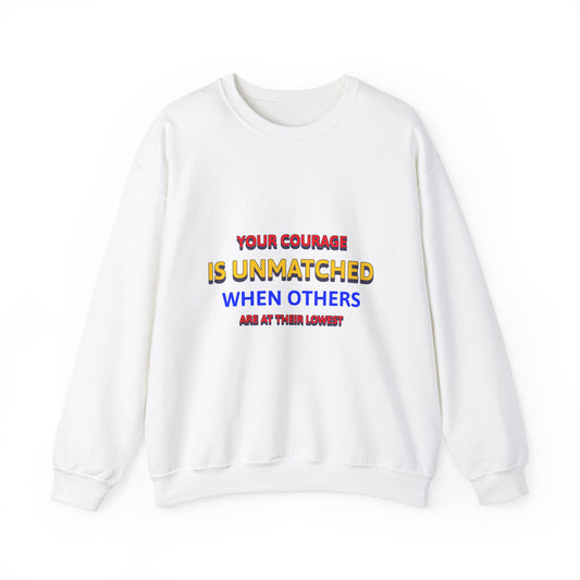 EMS Unisex Crewneck Sweatshirt – Your courage is unmatched when others are at their lowest