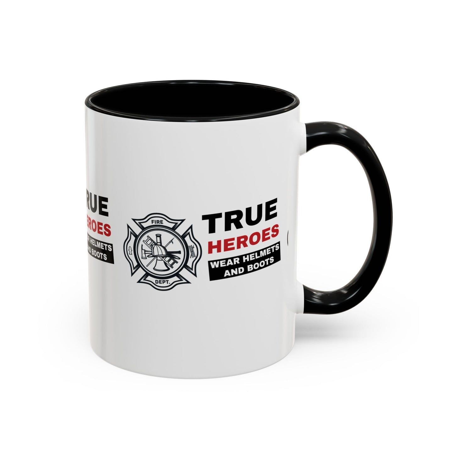 Firefighter Accent Coffee Mug – True heroes wear helmets and boots