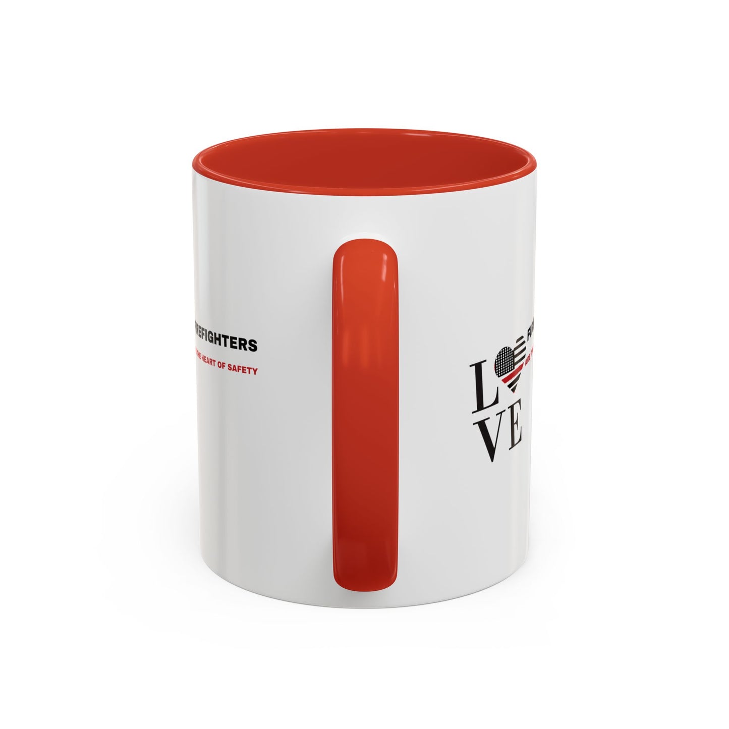 Firefighter Accent Coffee Mug – Firefighters are the heart of safety