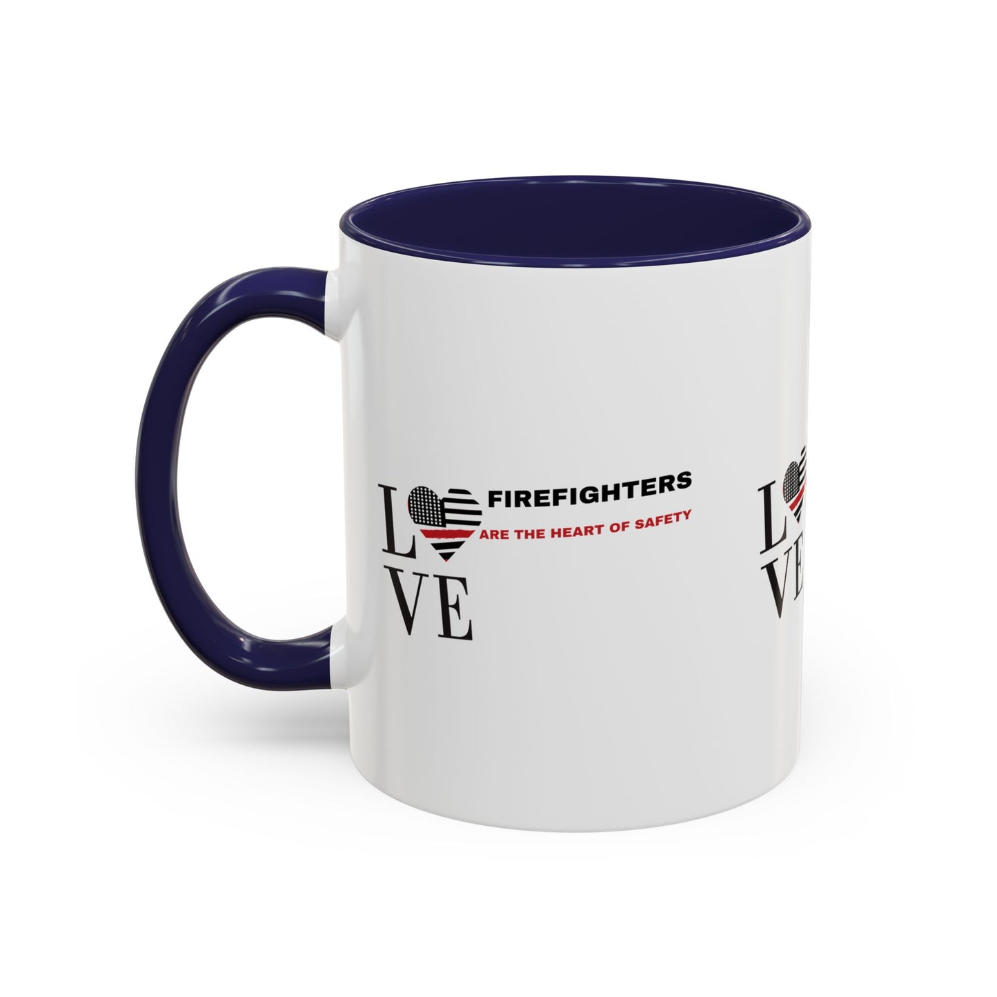 Firefighter Accent Coffee Mug – Firefighters are the heart of safety