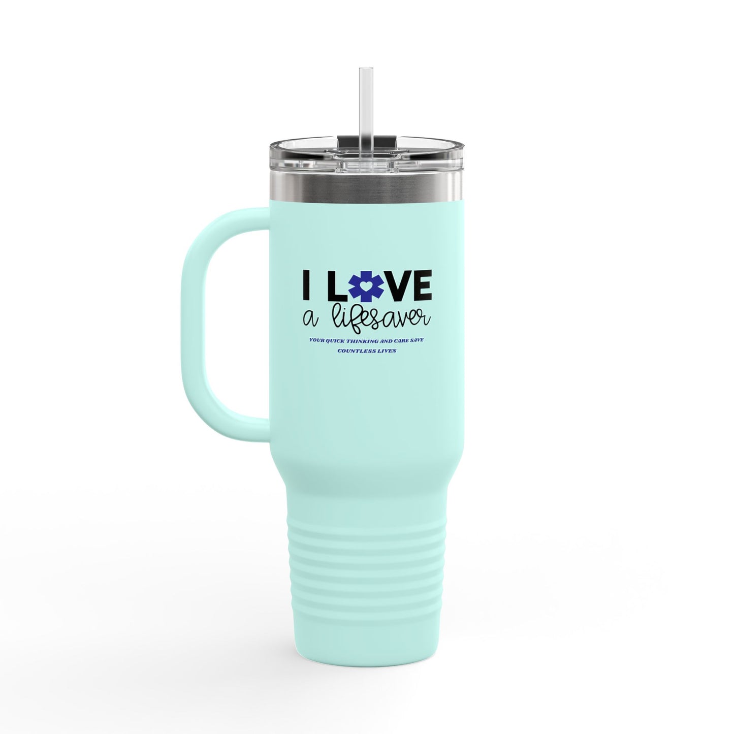 EMS Insulated Travel Mug, 40oz - Your quick thinking and care save countless lives