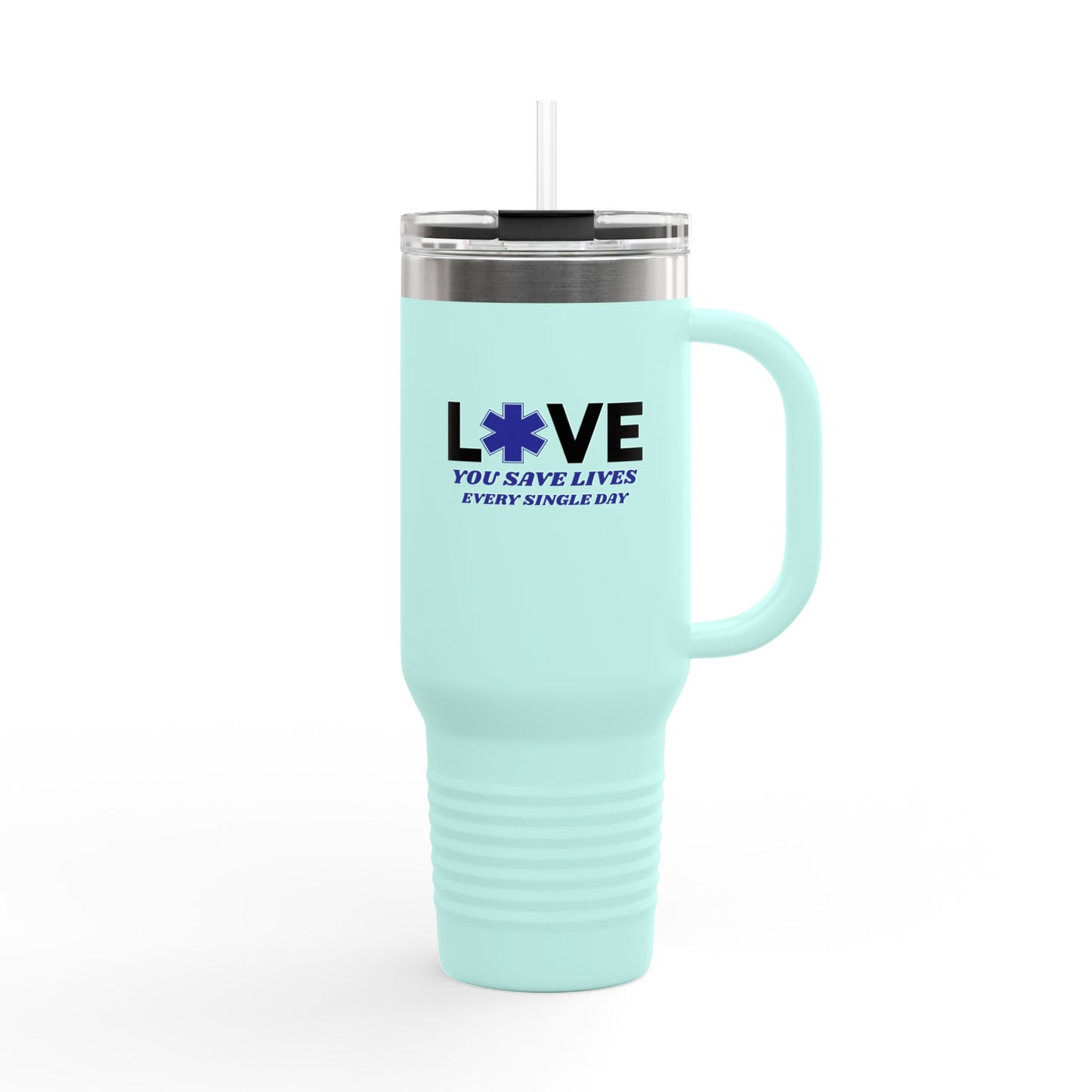EMS Insulated Travel Mug, 40oz - You save lives every single day