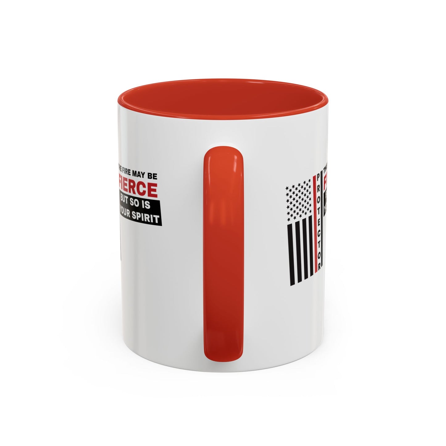 Firefighter Accent Coffee Mug – The fire may be fierce, but so is your spirit