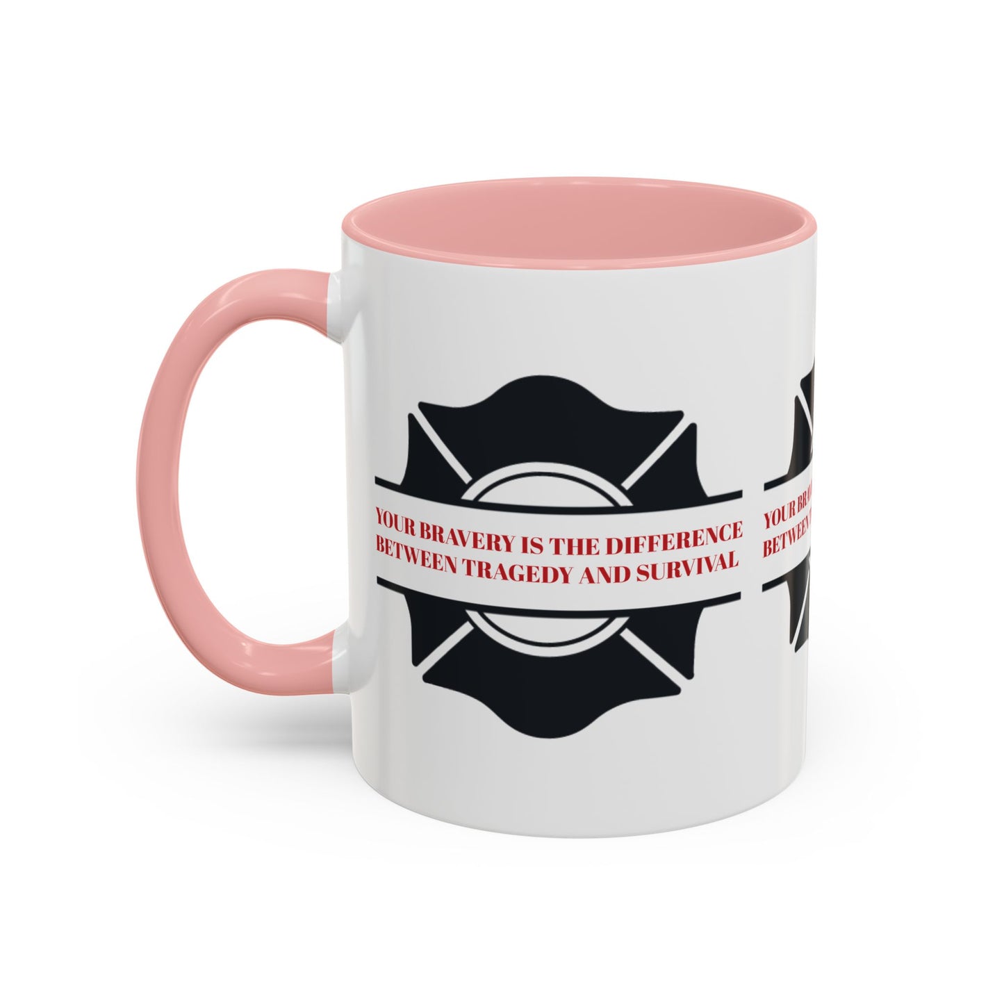 Firefighter Accent Coffee Mug – Your bravery is the difference between tragedy and survival