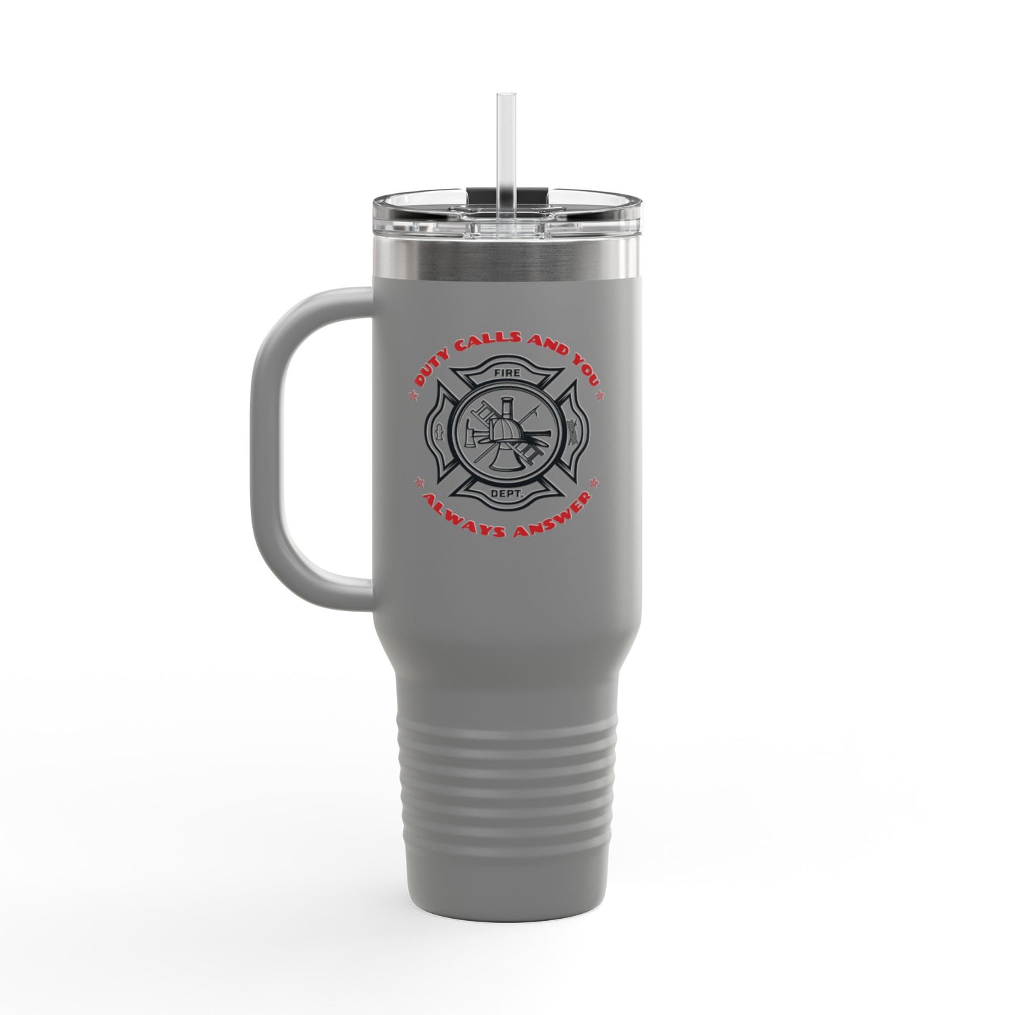Firefighter Insulated Travel Mug, 40oz – Duty calls, and you always answer