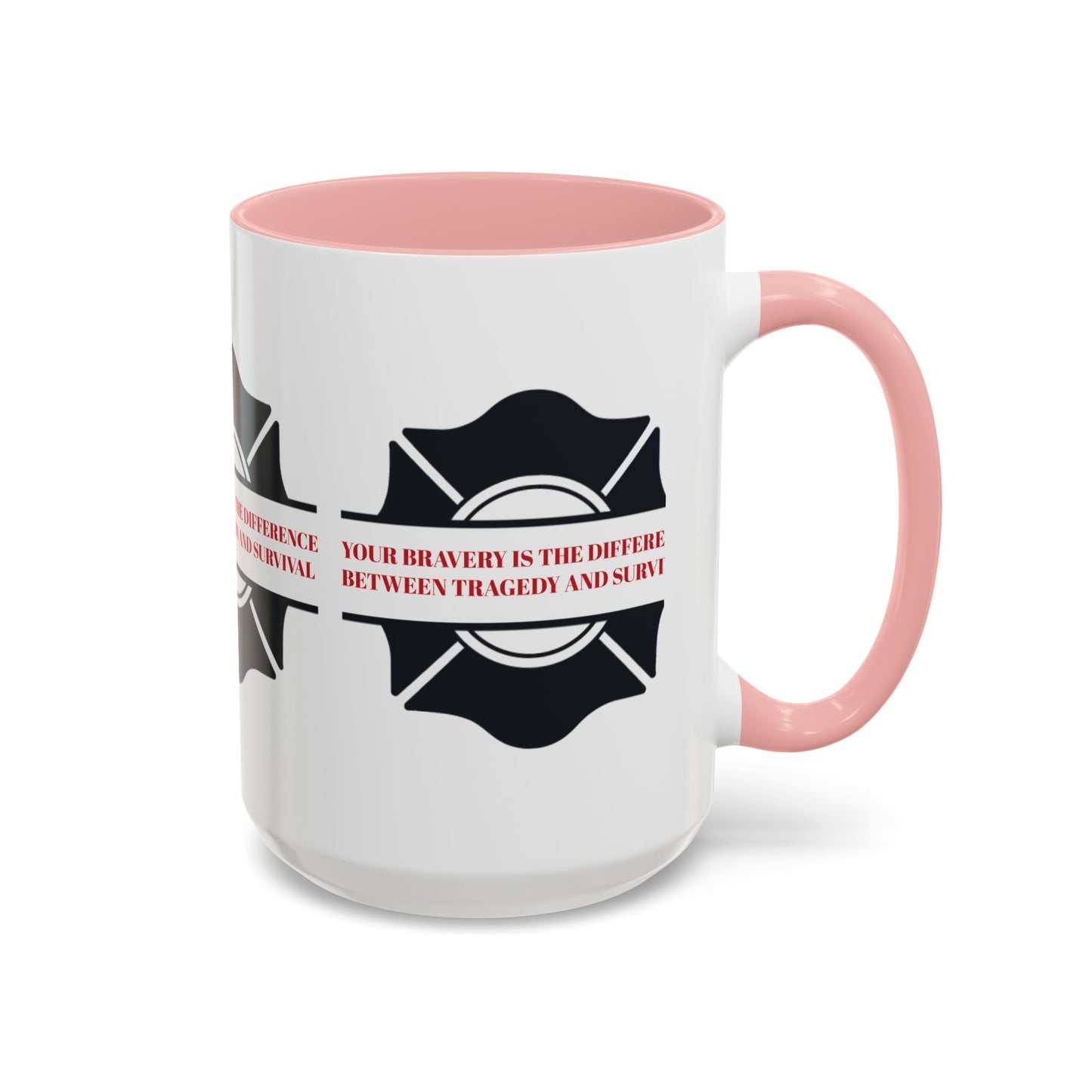 Firefighter Accent Coffee Mug – Your bravery is the difference between tragedy and survival