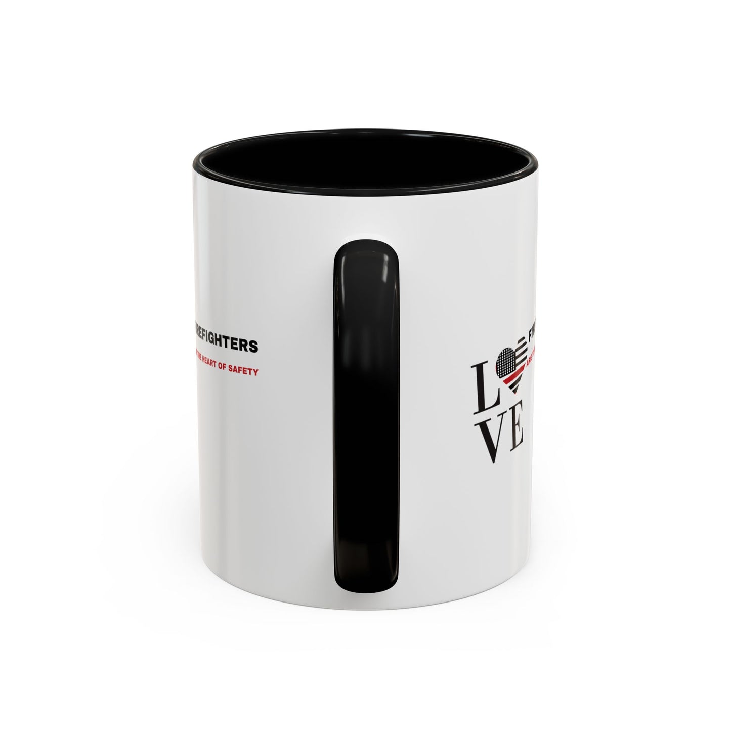 Firefighter Accent Coffee Mug – Firefighters are the heart of safety
