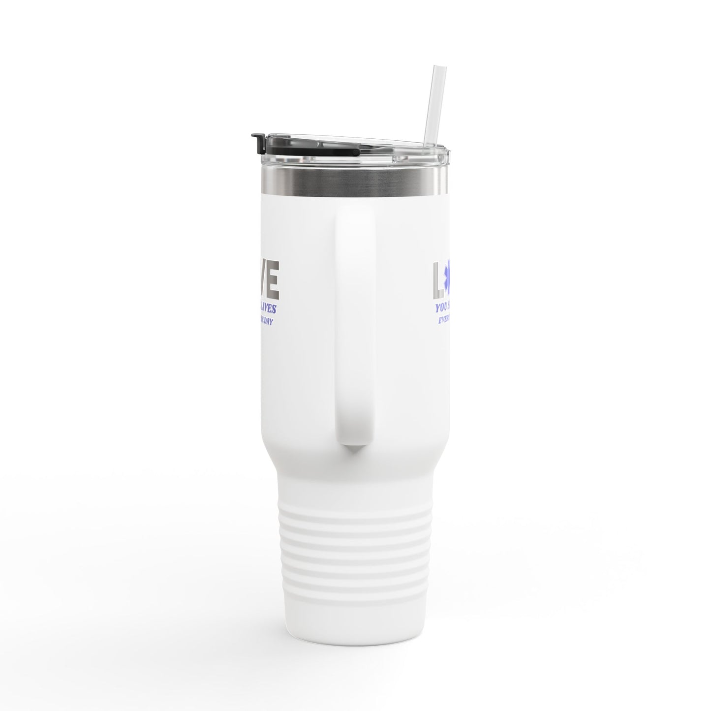 EMS Insulated Travel Mug, 40oz - You save lives every single day