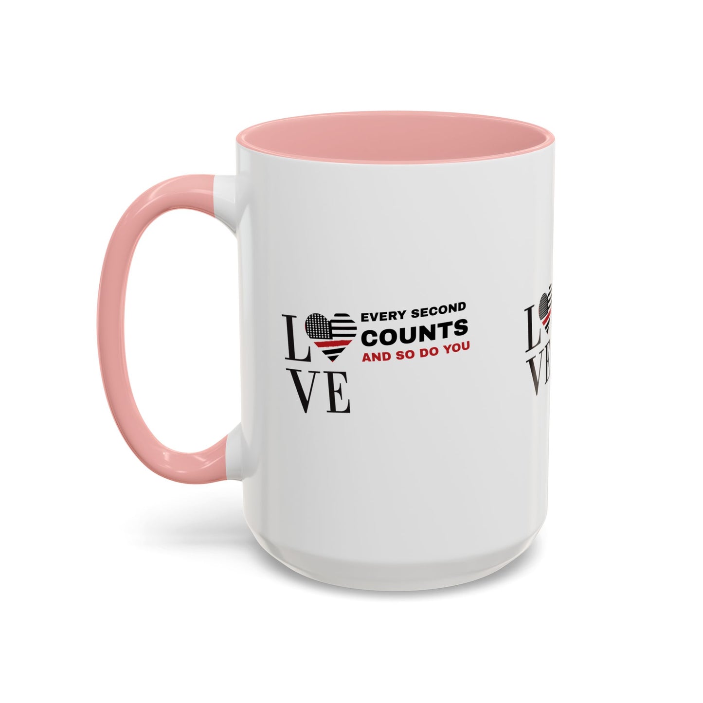 Firefighter Accent Coffee Mug – Every second counts, and so do you