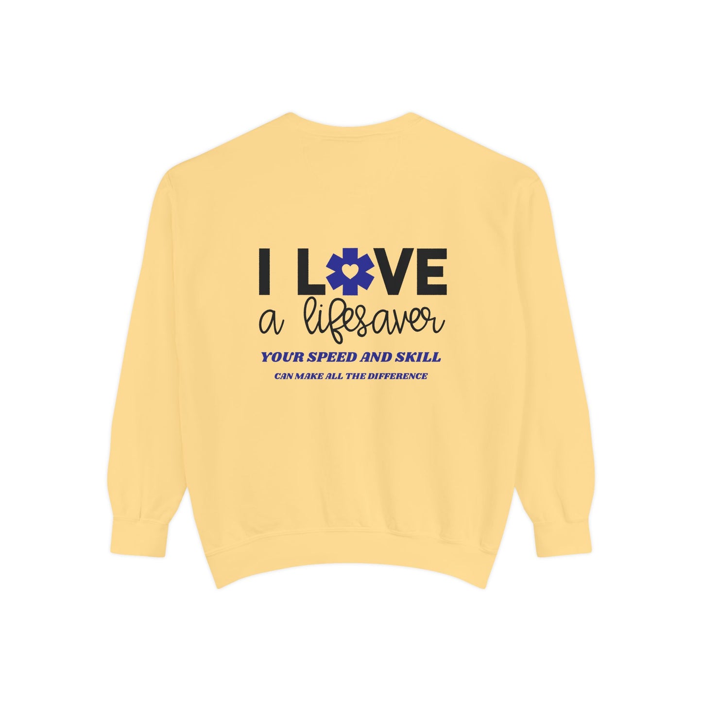EMS Unisex Garment-Dyed Sweatshirt –Your speed and skill can make all the difference