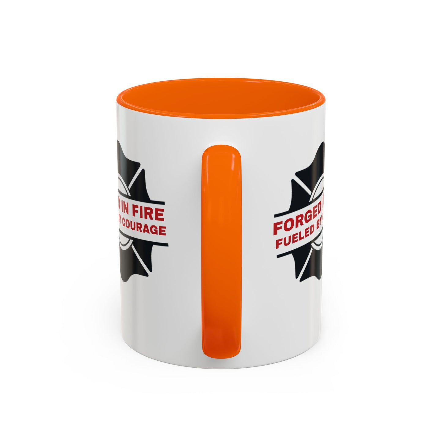 Firefighter Accent Coffee Mug – Forged in fire, fueled by courage