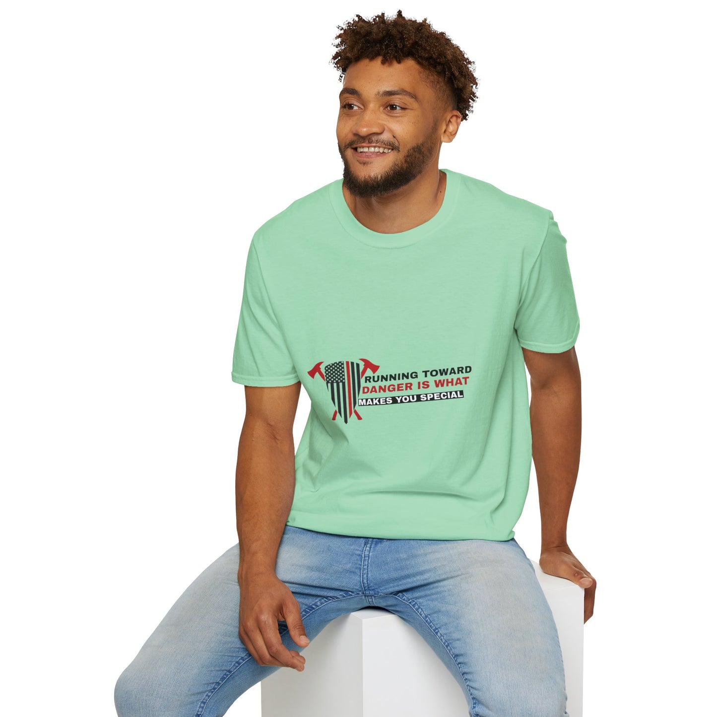 Firefighter Softstyle T-Shirt – Running toward danger is what makes you special