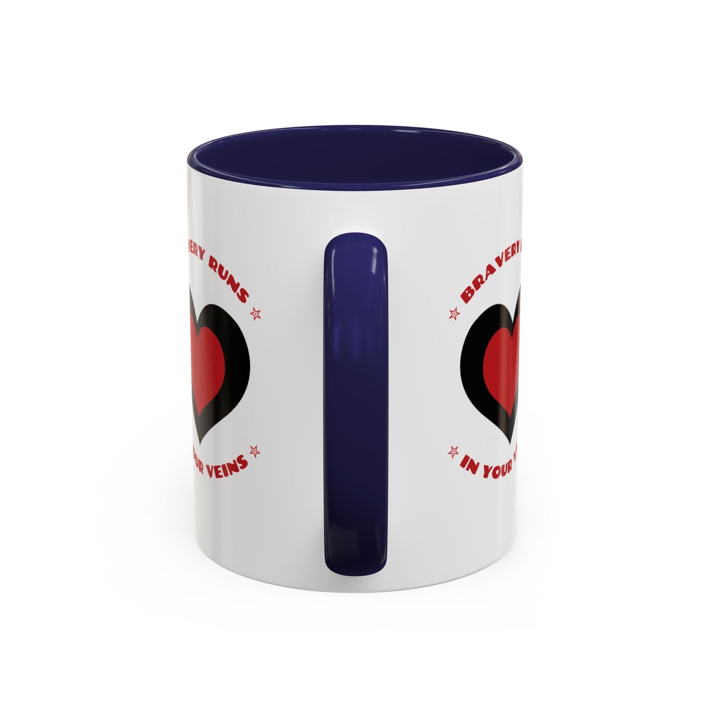 Firefighter Accent Coffee Mug – Bravery runs in your veins