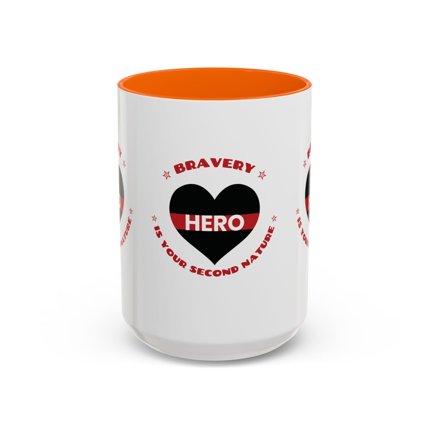 Firefighter Accent Coffee Mug – Bravery is your second nature