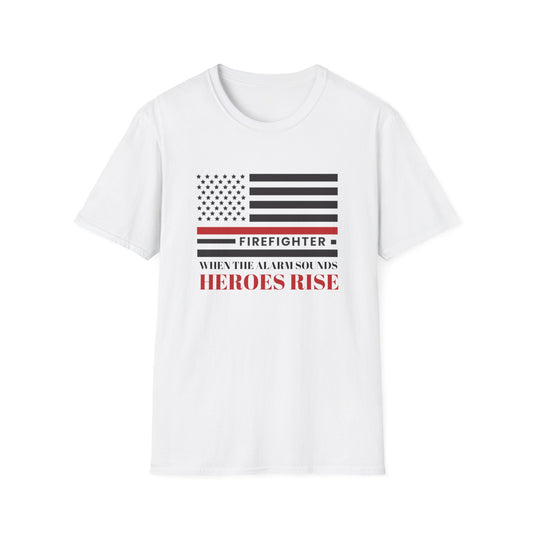 Firefighter Softstyle T-Shirt – When the alarm sounds, heroes rise