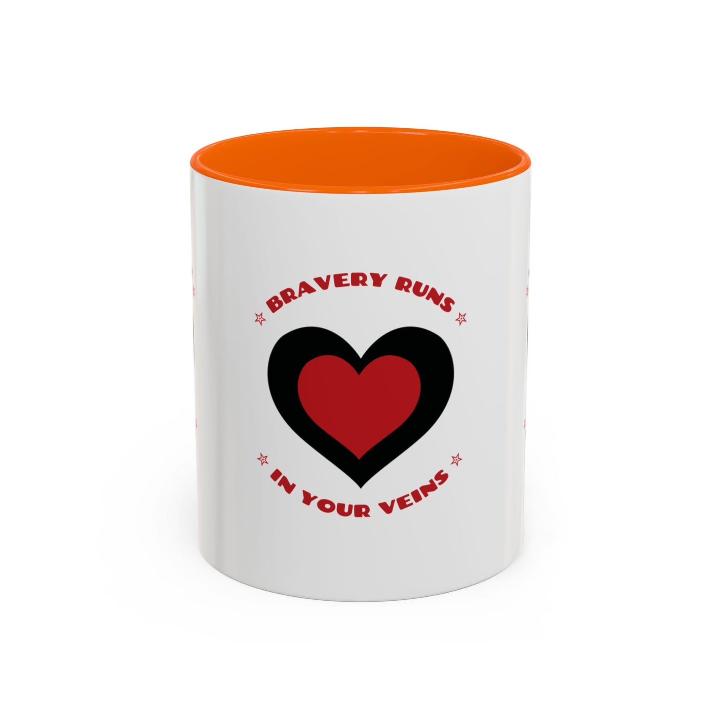 Firefighter Accent Coffee Mug – Bravery runs in your veins
