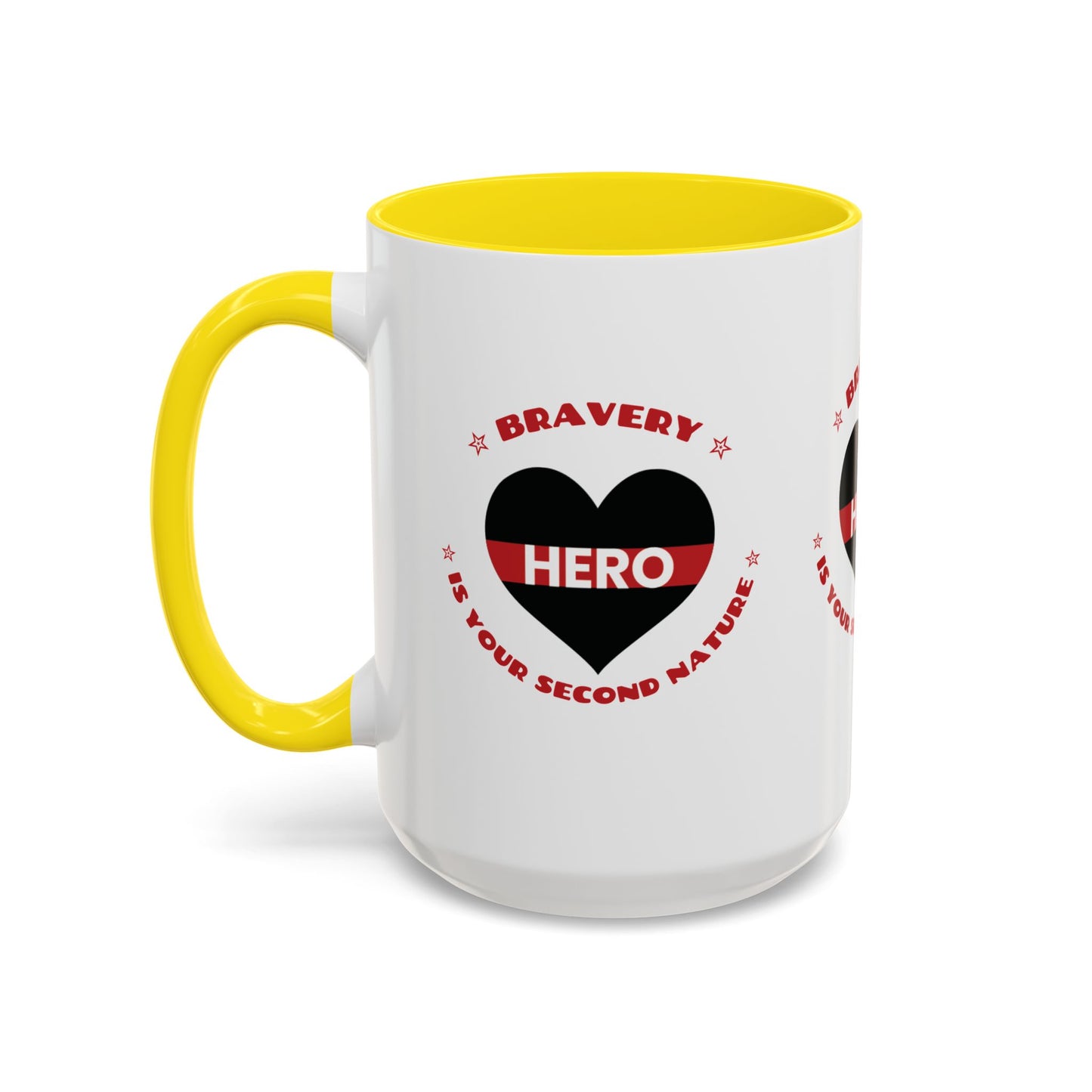 Firefighter Accent Coffee Mug – Bravery is your second nature