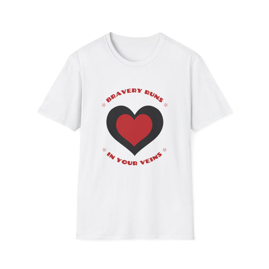 Firefighter Softstyle T-Shirt – Bravery runs in your veins