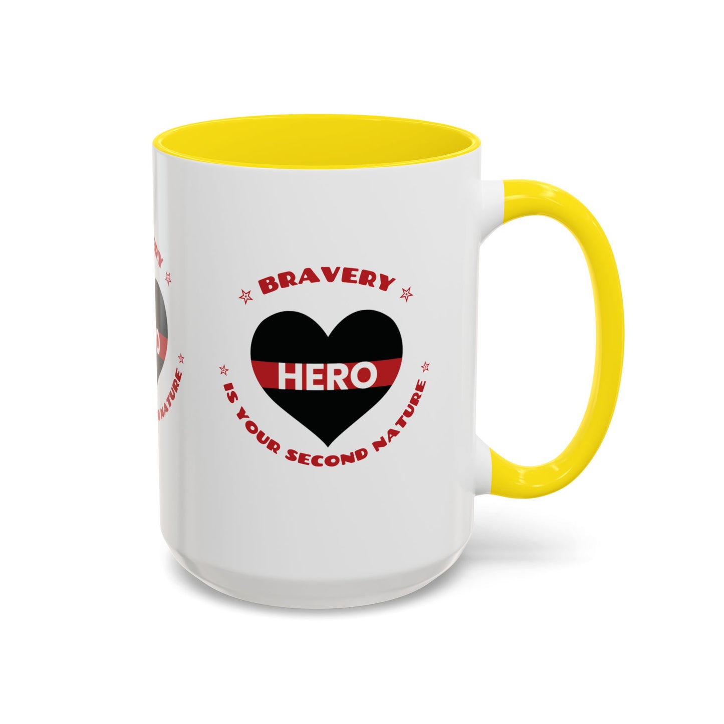Firefighter Accent Coffee Mug – Bravery is your second nature
