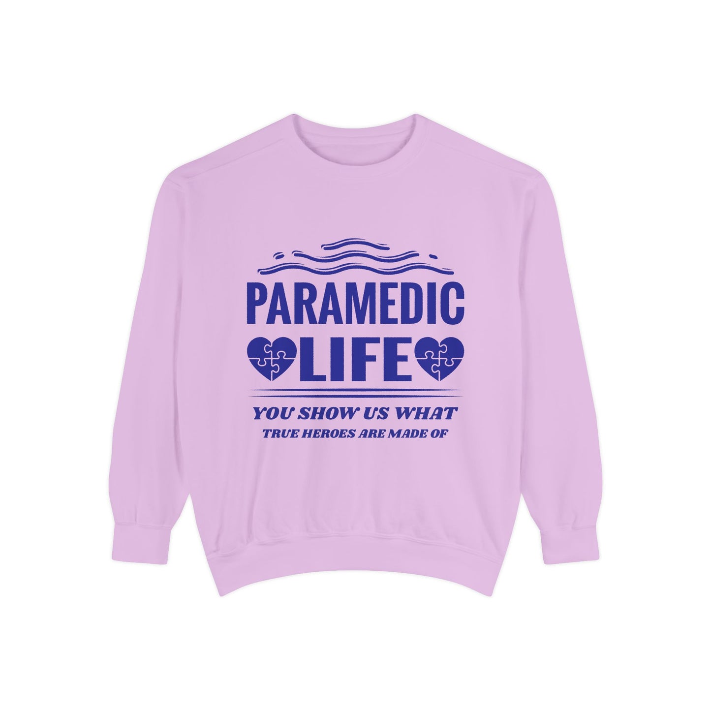 EMS Unisex Garment-Dyed Sweatshirt –You show us what true heroes are made of
