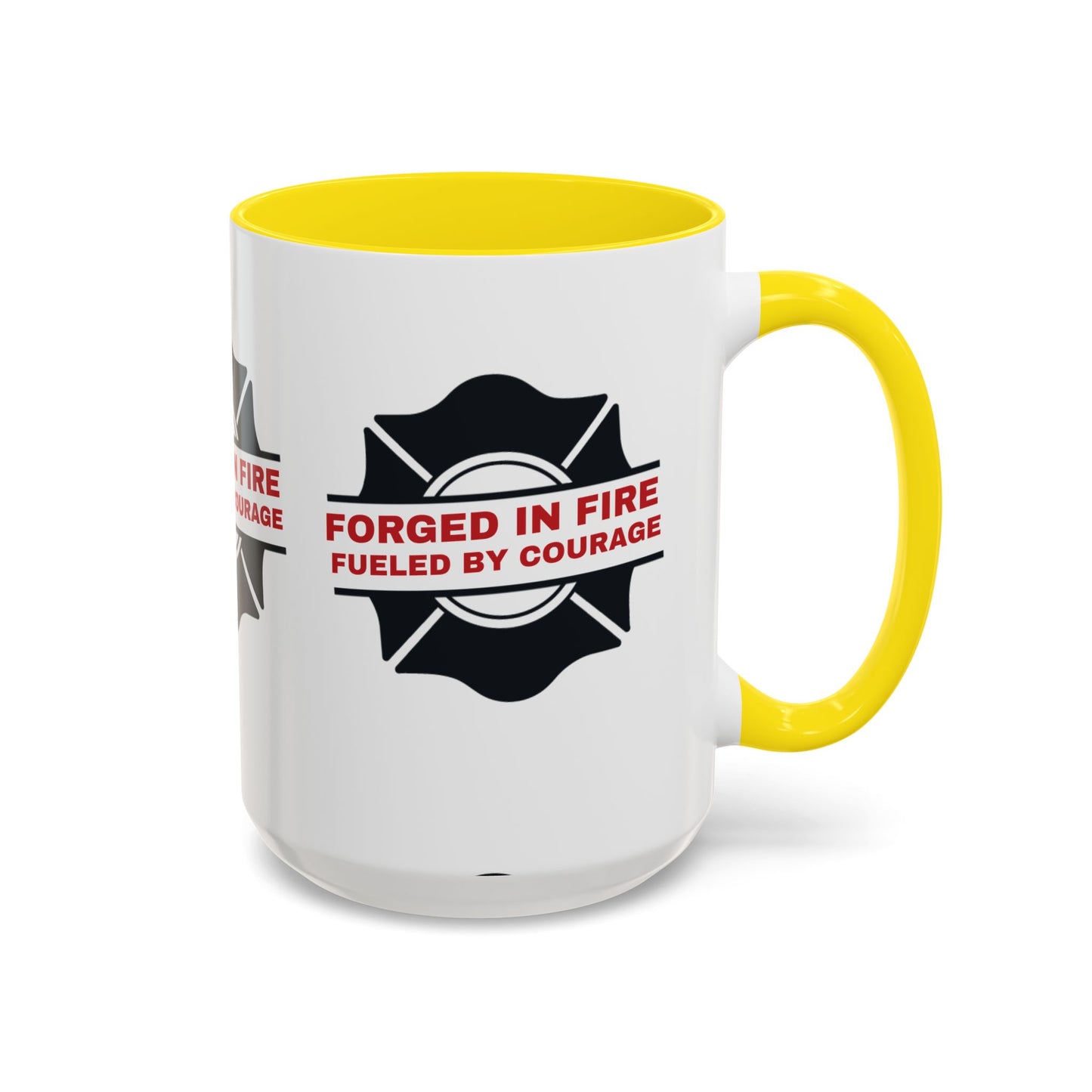 Firefighter Accent Coffee Mug – Forged in fire, fueled by courage