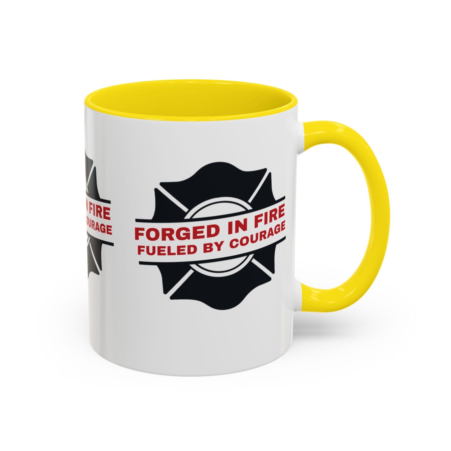 Firefighter Accent Coffee Mug – Forged in fire, fueled by courage