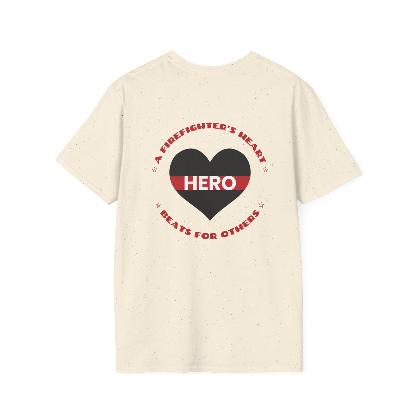 Firefighter Softstyle T-Shirt – A firefighter’s heart beats for others