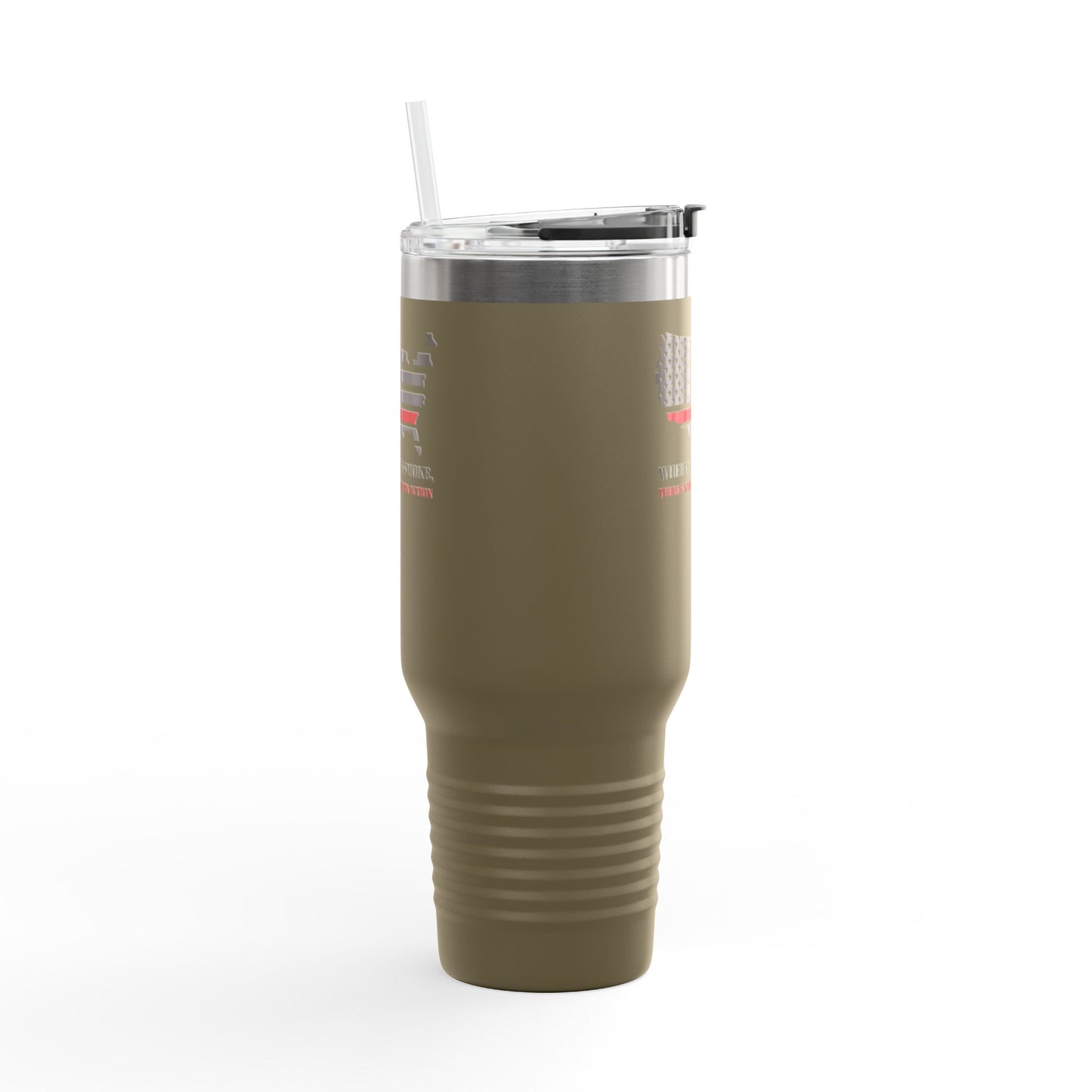 Firefighter Insulated Travel Mug, 40oz – Where there’s smoke, there’s a firefighter in action