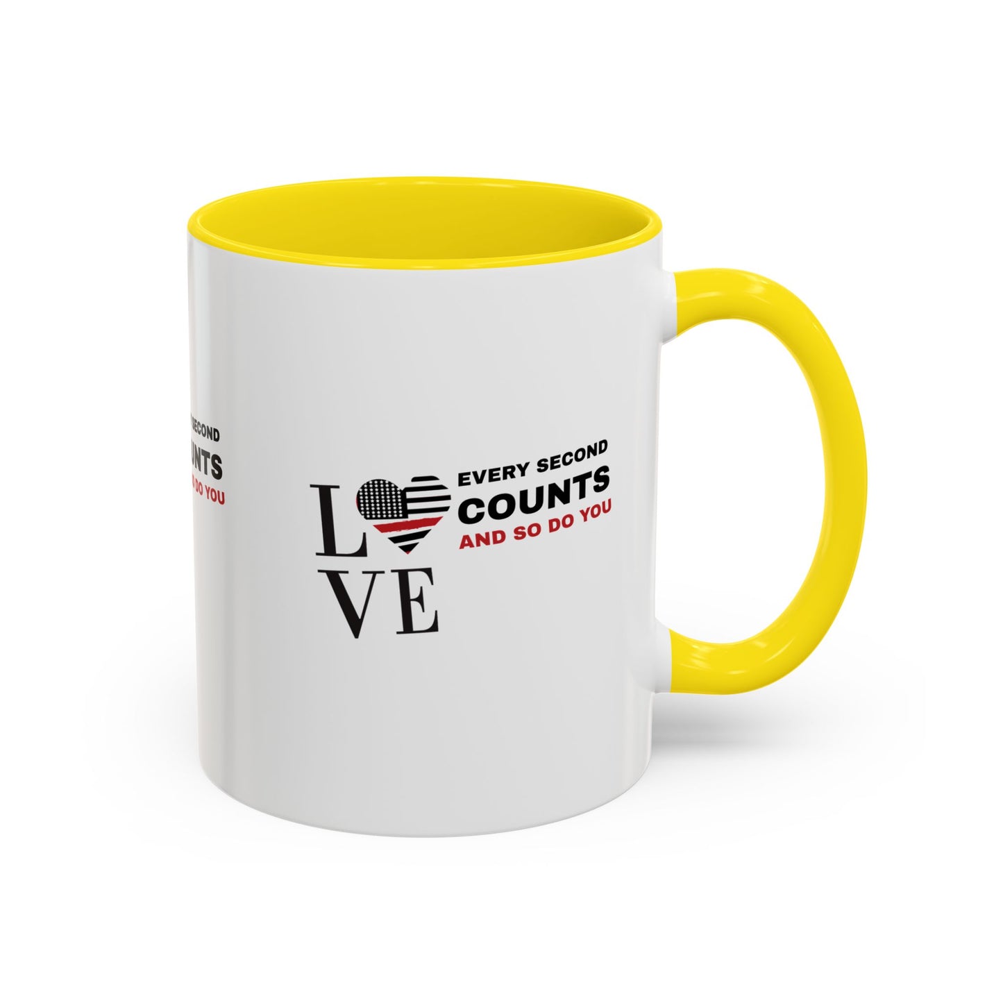 Firefighter Accent Coffee Mug – Every second counts, and so do you
