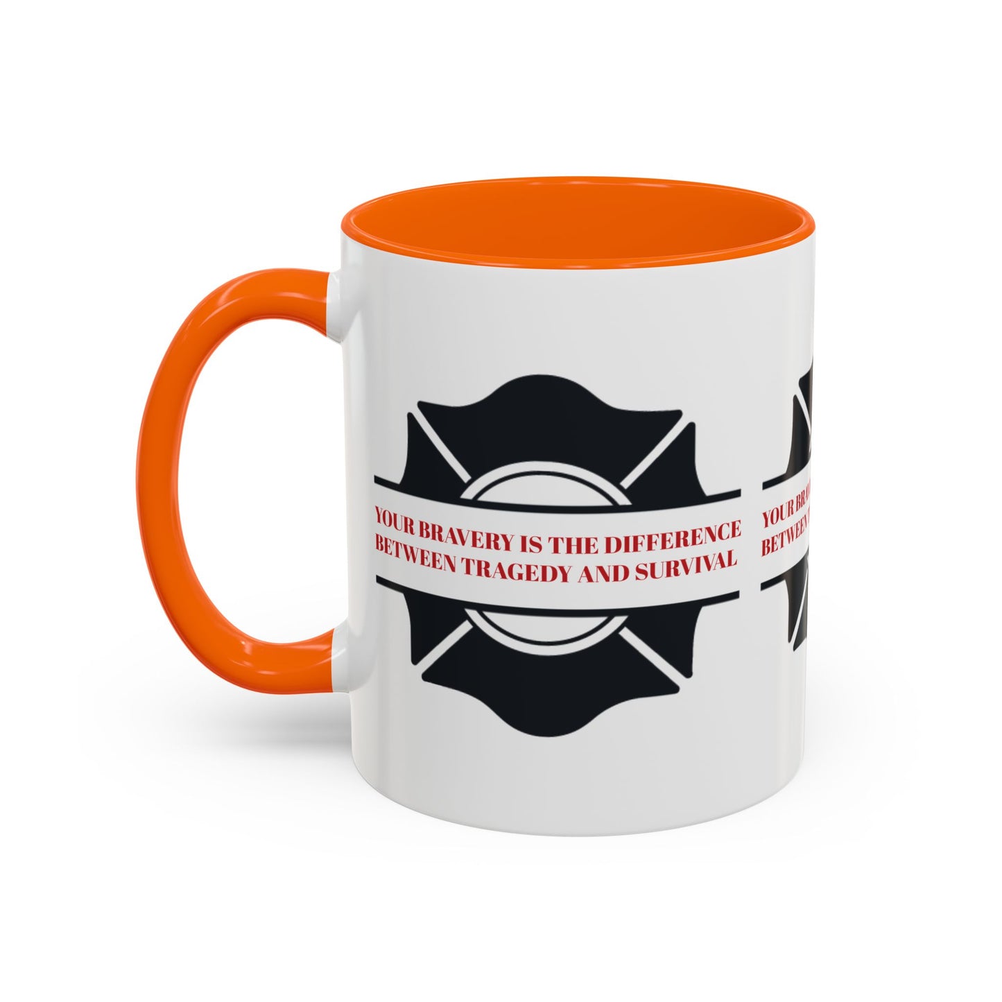 Firefighter Accent Coffee Mug – Your bravery is the difference between tragedy and survival