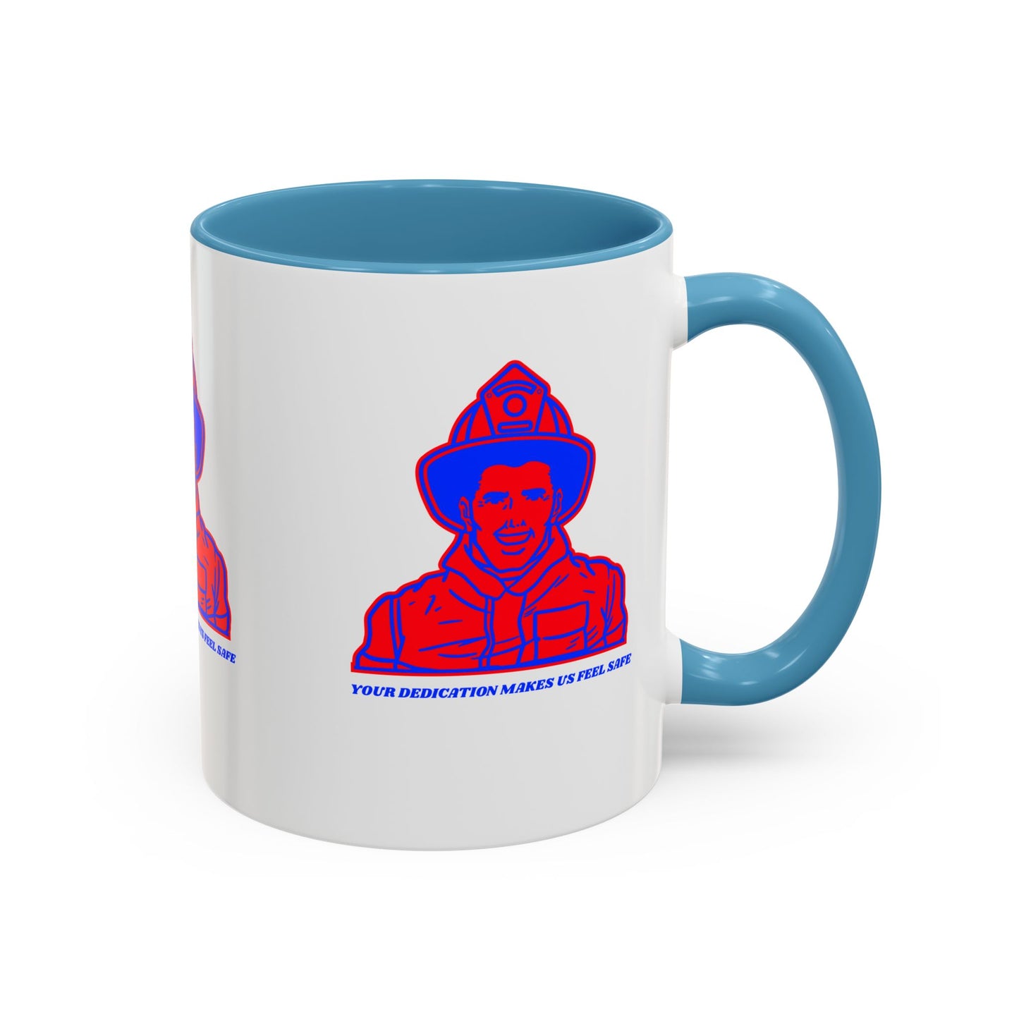 Firefighter Accent Coffee Mug – Your dedication makes us feel safe