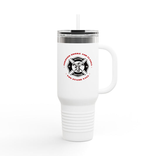 Firefighter Insulated Travel Mug, 40oz – Through smoke and flames, you stand tall