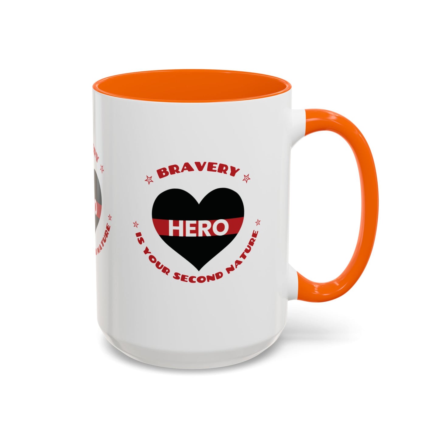 Firefighter Accent Coffee Mug – Bravery is your second nature