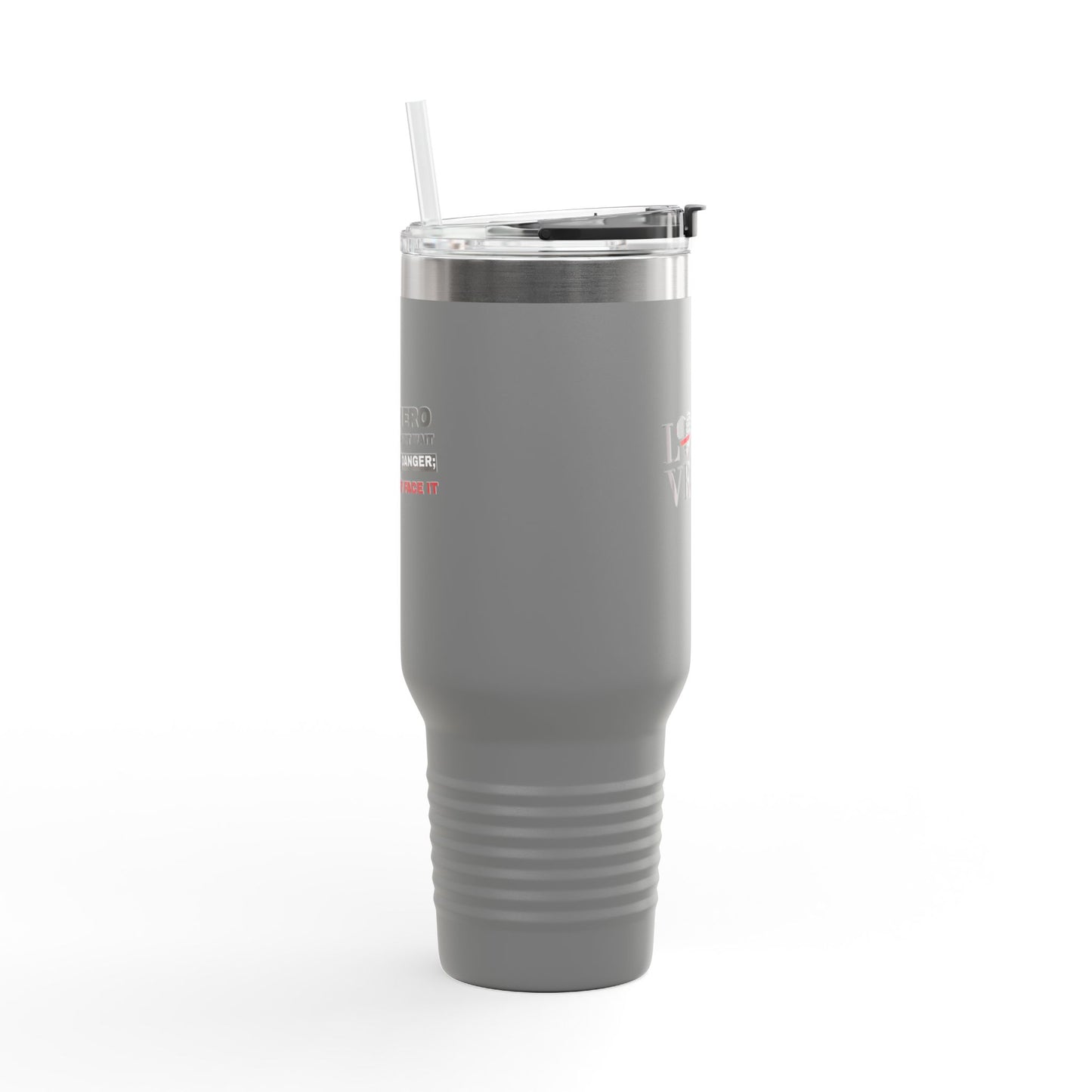 Firefighter Insulated Travel Mug, 40oz – A hero does not wait for danger; they face it