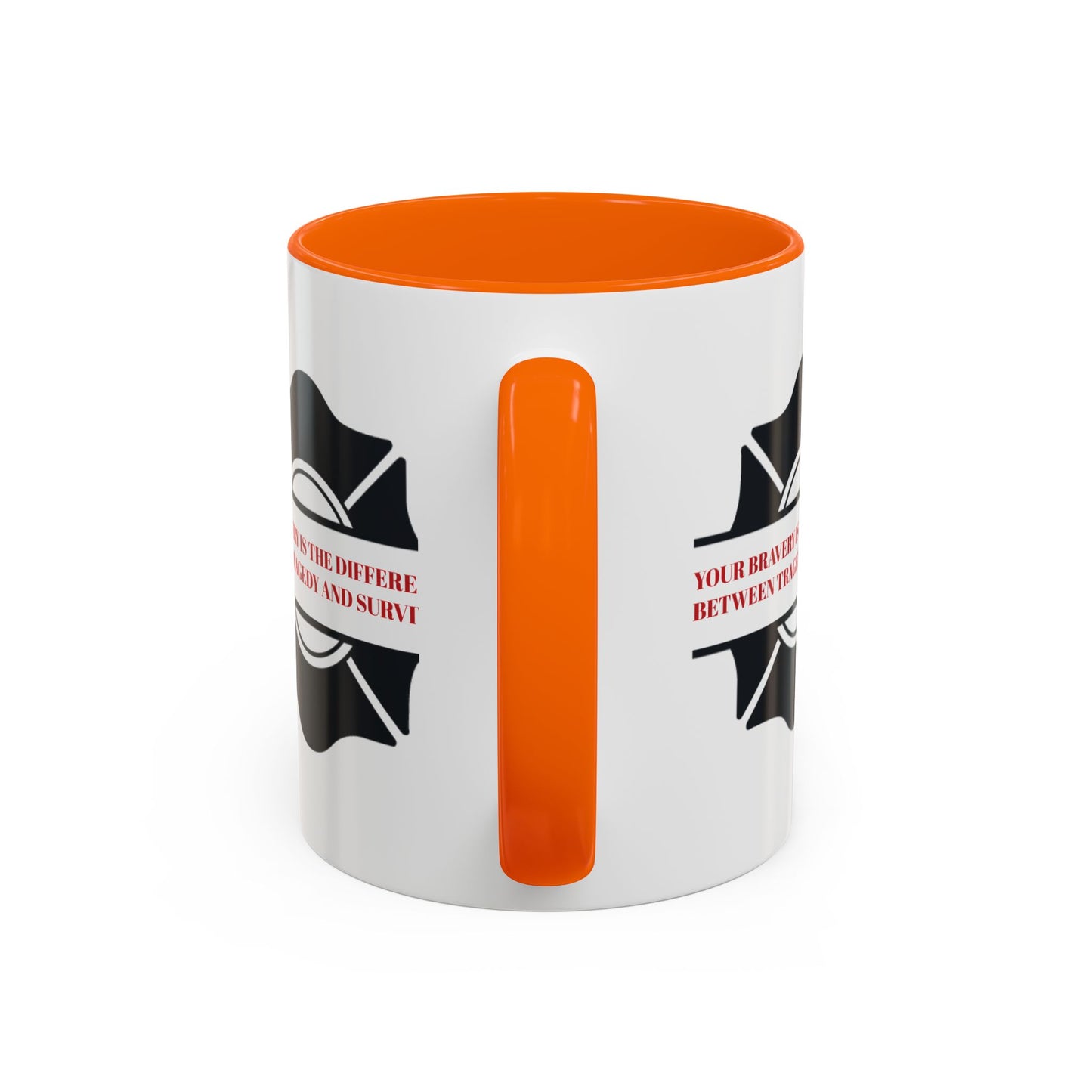 Firefighter Accent Coffee Mug – Your bravery is the difference between tragedy and survival