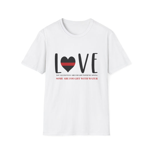 Firefighter Softstyle T-Shirt – Not all battles are fought with weapons; some are fought with water