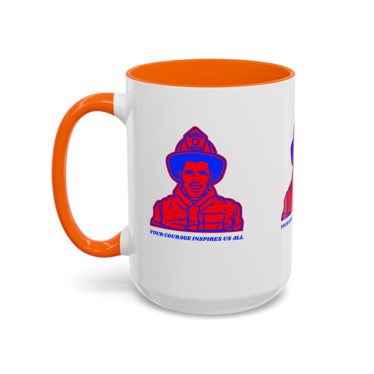 Firefighter Accent Coffee Mug – Your courage inspires us all